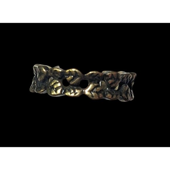 Elven Leaf Fantasy Gold Tone Costume Ring Size 6 - Picture 6 of 14